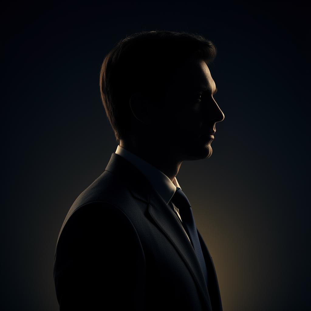 Anonymous executive silhouette